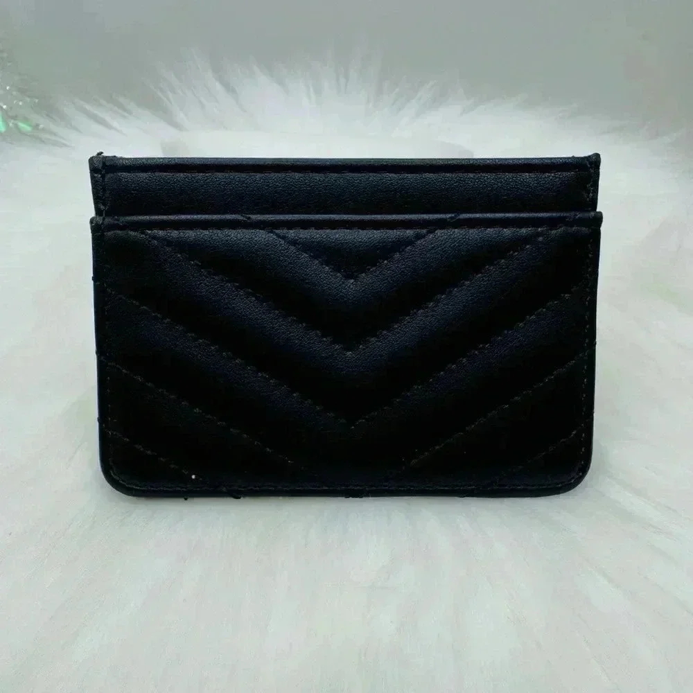 Black Love Heart Card Holder